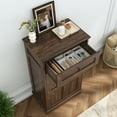 thumbnail image 2 of Blotout 13 Gallon Tilt Out Trash Cabinet, Hidden Wooden Trash Can with Drawer, Pet Proof Freestanding Kitchen Recycling Cabinet for Kitchen, Kitchen, Living Room, 2 of 7