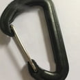 thumbnail image 3 of Carabiner D Shape Carabiner Easy Connection Small Light Black Plastic Quick Hook for Mountain Climbing, 3 of 5