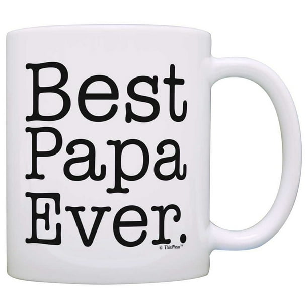 Taza de café de cerámica Best Papa Ever de 350 ml de capacidad