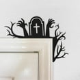 thumbnail image 2 of Halloween Door Topper, Halloween Door Frame Decoration Gothic Sign for Corner Cabinet Shelf Window Wall Ornaments Day of The Dead Home Office Kitchen, 2 of 4