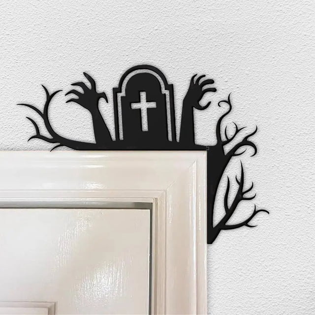 Halloween Acrylic Door Sticker Holiday Decoration Self-adhesive Mirror Sticker