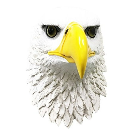Bald Eagle Wall Decor Large Home Decor Majestic Bald Eagle Wall Mount Bust Sculpture Plaque Symbol of Strength Honor Longevity Emblem Of United States Of America ()