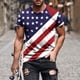thumbnail image 4 of Camisas de Manga Larga para Hombres, Cómoda Impresión de Manga Corta Blusa de Cuello Redondo Hecha de Poliéster Ligero para el Verano, Camisas de Verano para Hombre, 4 of 5