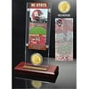 North Carolina State University CLC Desktop Holder with 3 inch x 7 inch Color Graphic Ticket and 39mm Bronze Minted Team Coin