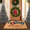 thumbnail image 2 of Tapete navideño Luxurux, alfombra navideña antideslizante de fibra de coco, 2 of 6