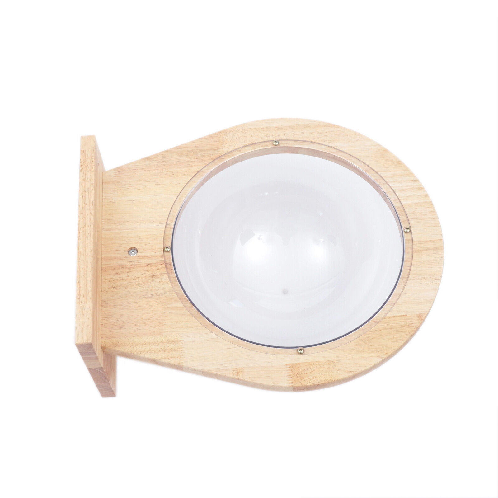 Wall-Mounted Cat Shelf Sleep Bed Rubber Wood Cat Space Capsule Climbing Frame