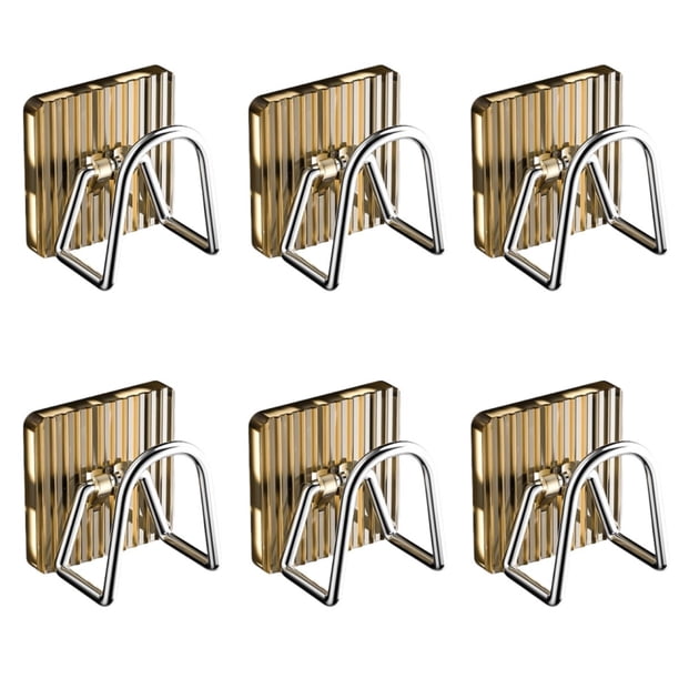 6 Piezas Soportes para Esponjas Gancho Pared Estantería Secadora para Cocina Organizador Fregadero