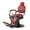 Red, variant on Vintage Barber Chair All Purpose Heavy Duty, Hydraulic Recline Salon Beauty Styling Chair Retro, 360 Degree Swivel for Hair Stylist Tattoo, Round Base, Tufted Button