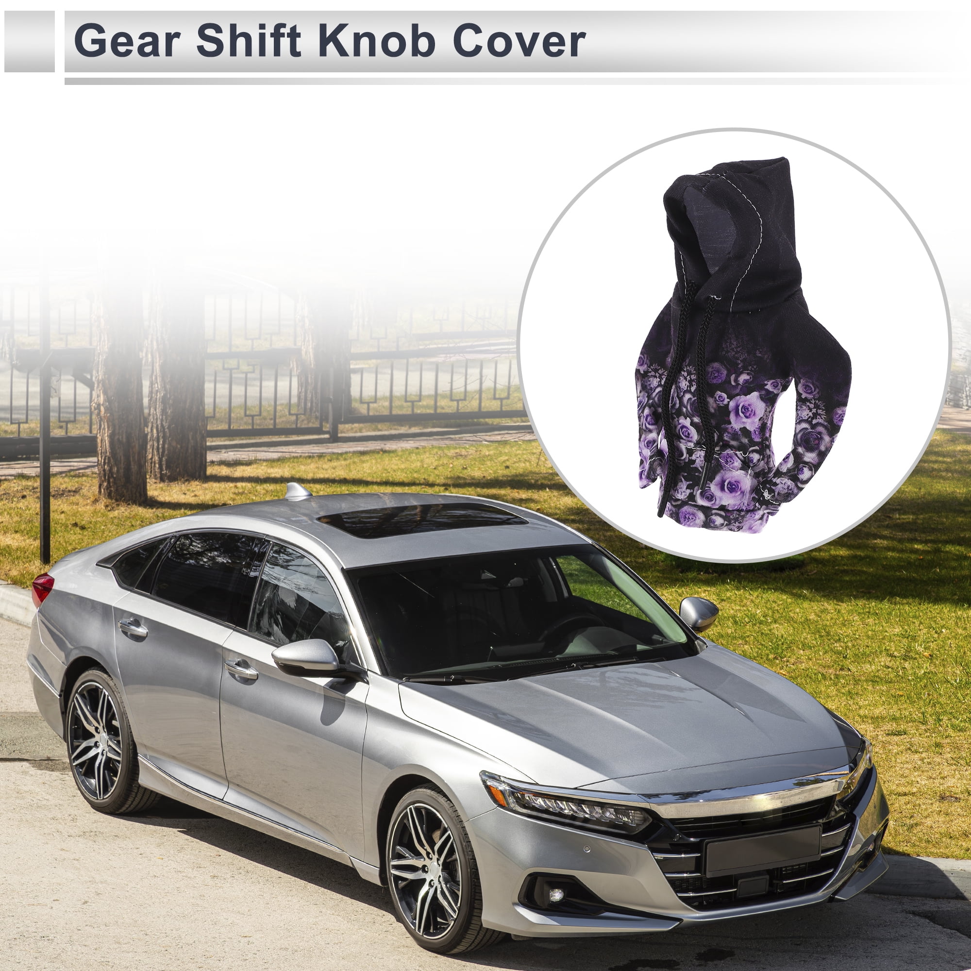 Unique Bargains Universal Gear Shift Knob Cover Stick Shifting Handle Protector Multicolor