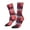 White, variant on Heart Plaid Crew Socks for Men & Women, Breathable Casual Athletic Ankle Socks