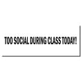 thumbnail image 5 of Large Self-Inking Too Social During Class Today Stamp, Trodat Printy 4913, Press and Print Stamping, Impression Size 7/8" x 2-1/4", Up to 10,000 Impressions - Brown Ink, 5 of 10