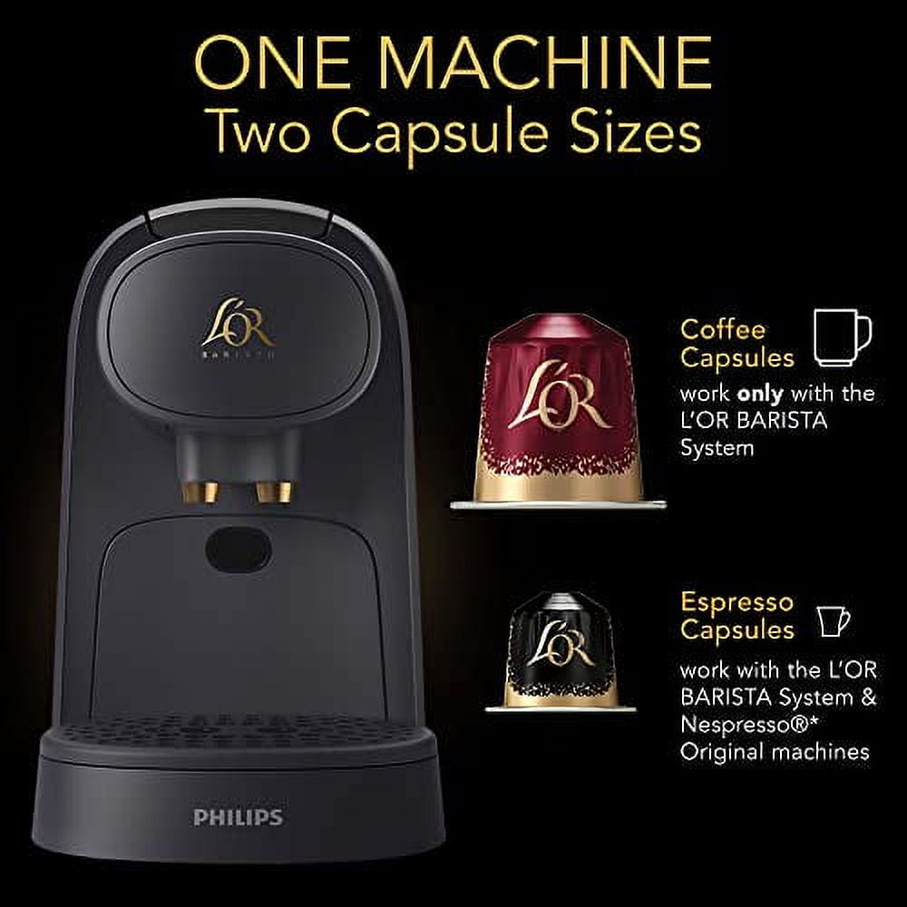L'OR Barista 15-Bar, 2-Cup Black Espresso Machine