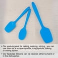 thumbnail image 1 of 3pcs Kitchen Silicone Spatula Set Heat Resistant Rubber Turner Scraper Cooking Baking Utensils Blue, 1 of 7