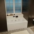 thumbnail image 5 of Avancer 60" x 36" Left-Hand Drain Rectangular Alcove Whirlpool Bathtub with Apron, 5 of 13