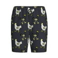 thumbnail image 4 of Wukai Cartoon Rooster Men’s Short Pajama Pants With Pockets Soft Sleep Pj Shorts for Men-, 4 of 6