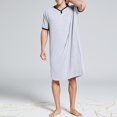 thumbnail image 4 of Fashion Summer Men´s Luxury Bath Robe Towelling Dressing Gown Fathers Day Gift Idea NEW, 4 of 5