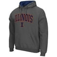 thumbnail image 2 of Men's Colosseum Charcoal Illinois Fighting Illini Arch & Logo 3.0 Pullover Hoodie, 2 of 3