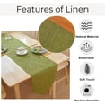 thumbnail image 3 of Burlap Farmhouse Cotton Linen Table Runner, Rustic WovenTable Runner for Dining, Kitchen, Holiday, Halloween, Christmas, Party,12x70 inch, 3 of 7