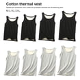 thumbnail image 3 of Ropa interior térmica de invierno para mujer, Top grueso a prueba de viento de cuello redondo, chaleco básico adelgazante informal, accesorio Prendas para la parte del cuerpo Gris claro METRO sweethay AP013300-05, 3 of 6