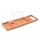 thumbnail image 1 of Bandeja extensible para bañera, estante de almacenamiento ajustable, estante multifunción para toallas y fregadero, impermeable y retráctil, apto para, 1 of 8