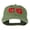 Olive Green, variant on NY with Apple Image Embroidered Washed Cap - Navy OSFM