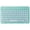 Mint Green, variant on Bluetooth Keyboard, Round Keycap Color Backplane Portable Wireless Keyboard for PC Tablet, Rechargeable