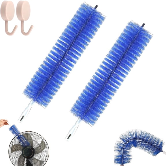 Bendable Microfiber Fan Brush, Reusable Dust Remover for Blinds & Cobwebs