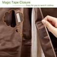 thumbnail image 7 of Hanging Garment Dust Cover Bag,,43.3X35.43" Clothing Dustproof Storage Cover, Clear Window Suit Dress Hanging Protector, Foldable Closet Clothes Shield, Large Size Wardrobe Garment Storage Bag, 7 of 7