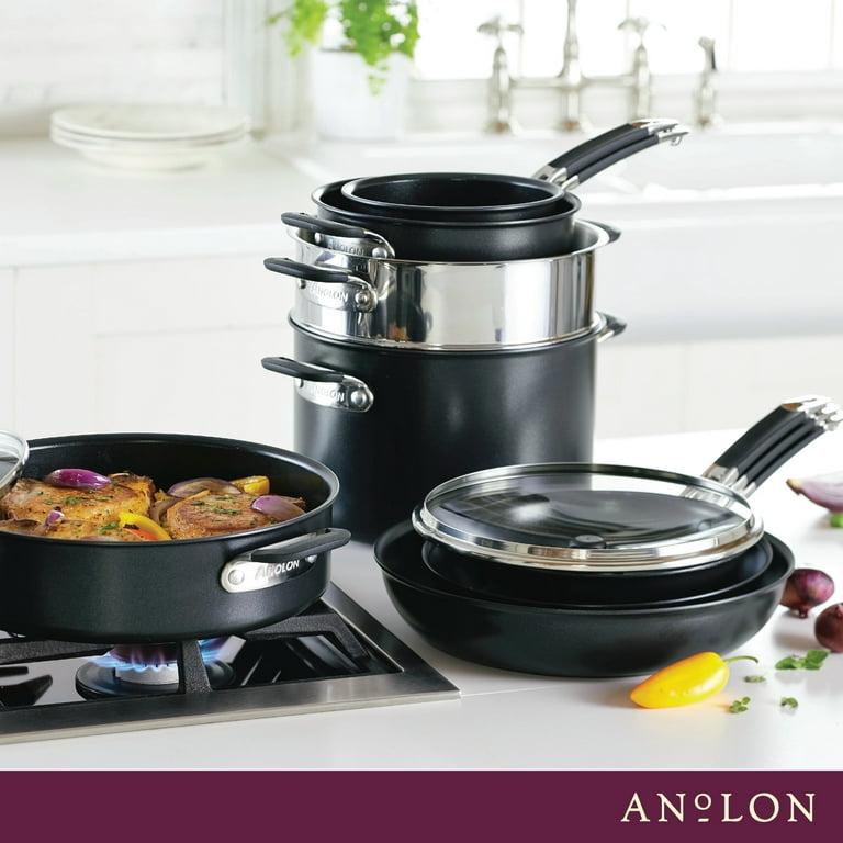 Anolon Advanced Home 11pc Hard Anodized Nonstick Cookware Set