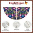 thumbnail image 3 of Daiia Roosters 1 Drawing Merry Christmas Tree Skirt , Xmas Large Lace-up Tree Skirt, Santa Snowflakes Rustic Home Decorations New Year Party Farmhouse Decor-36", 3 of 6