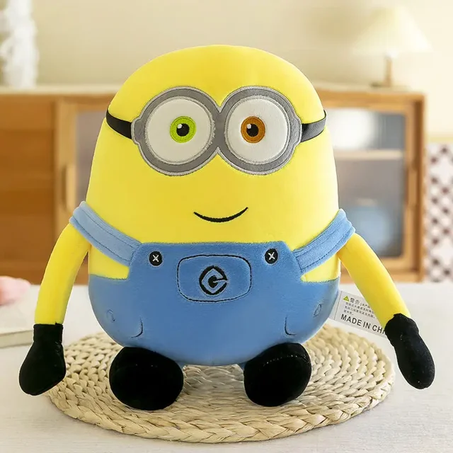 Figuras de acción de Minions de 30-65cm, personajes de películas, juguetes de peluche amarillos, Bob Stuart en pantalones vaqueros, muñecos de peluche, pasatiempos, regalo de Navidad para niños