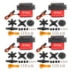 thumbnail image 1 of 4 juegos de servomotor de 20 kg, engranaje de metal, ángel de control de 270° con brazo de dirección de 25T para robot, 1 of 8
