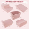 thumbnail image 3 of Costway 5PCS Climb and Crawl Playset with Ball Pit for Kids Zippers for Playroom Pink, 3 of 10