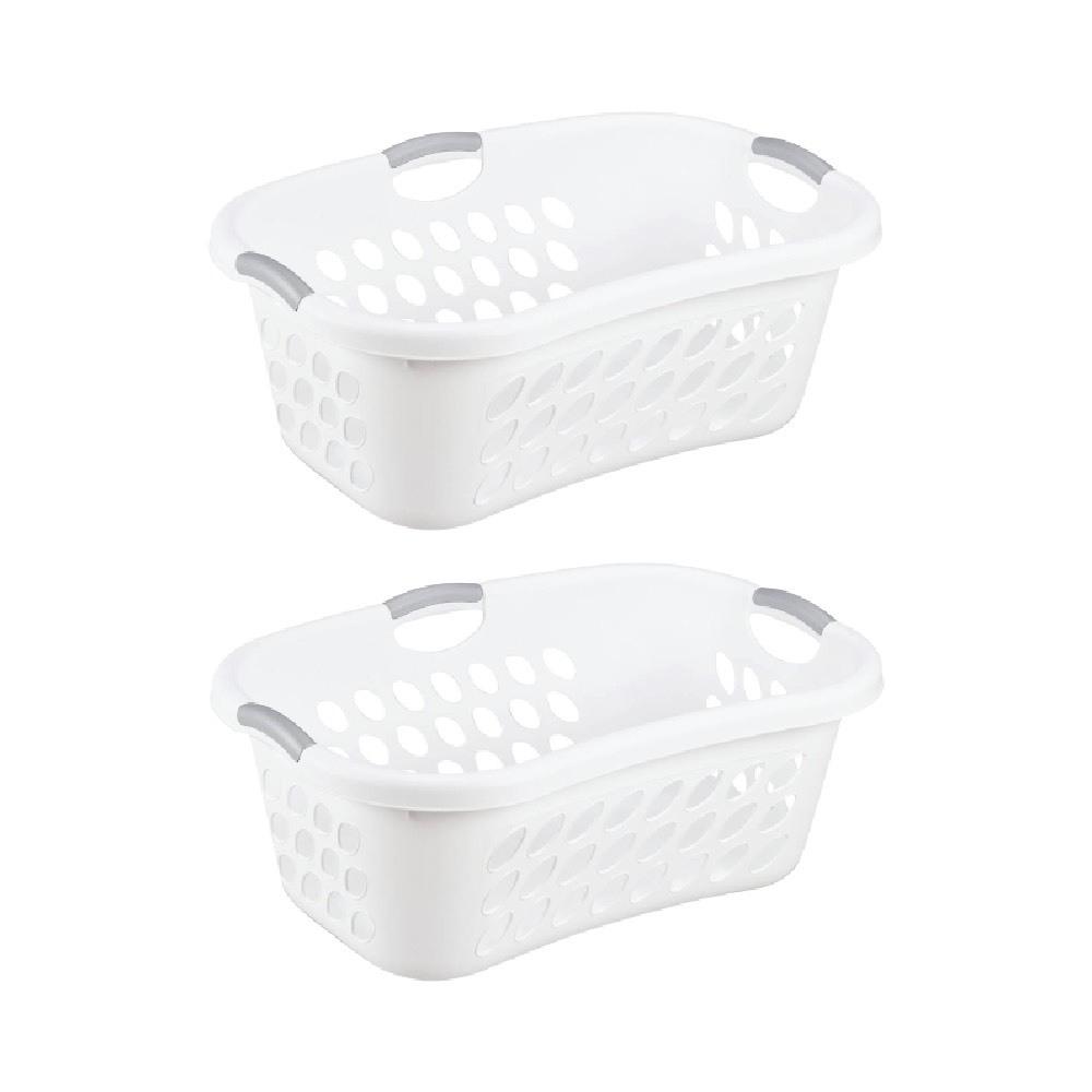 Sterilite 1210 HipHold Laundry Basket Hamper With Integrated Handles 1.