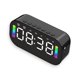 thumbnail image 1 of Inicio Oficina LED Alarma Reloj de alarma Bluetooth-Compatible Handshree Micrófono incorporado Reproductor de música Recargable Brillo Ajustable Negro Eigraketly HA010355-01B, 1 of 6
