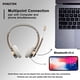 thumbnail image 3 of Vonztek Auriculares Bluetooth con micrófono, auriculares inalámbricos con micrófono con cancelación de ruido, tiempo de conversación de 26 horas, auriculares supraaurales con micrófono silencioso para, 3 of 5