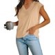 thumbnail image 4 of Camiseta sin mangas informal con mangas casquillo para mujer - Camiseta básica holgada para ir de compras o salir de fiesta durante las vacaciones - Tallas S-XXL, 4 of 6