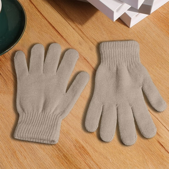 Unisex Winter Warm Gloves, Touchscreen Texting Gloves for Men and Women, 5 Colors Knitted Full-Finger Gloves for Adults and Teens, Cold Weather Outdoor Activities and Daily Commute