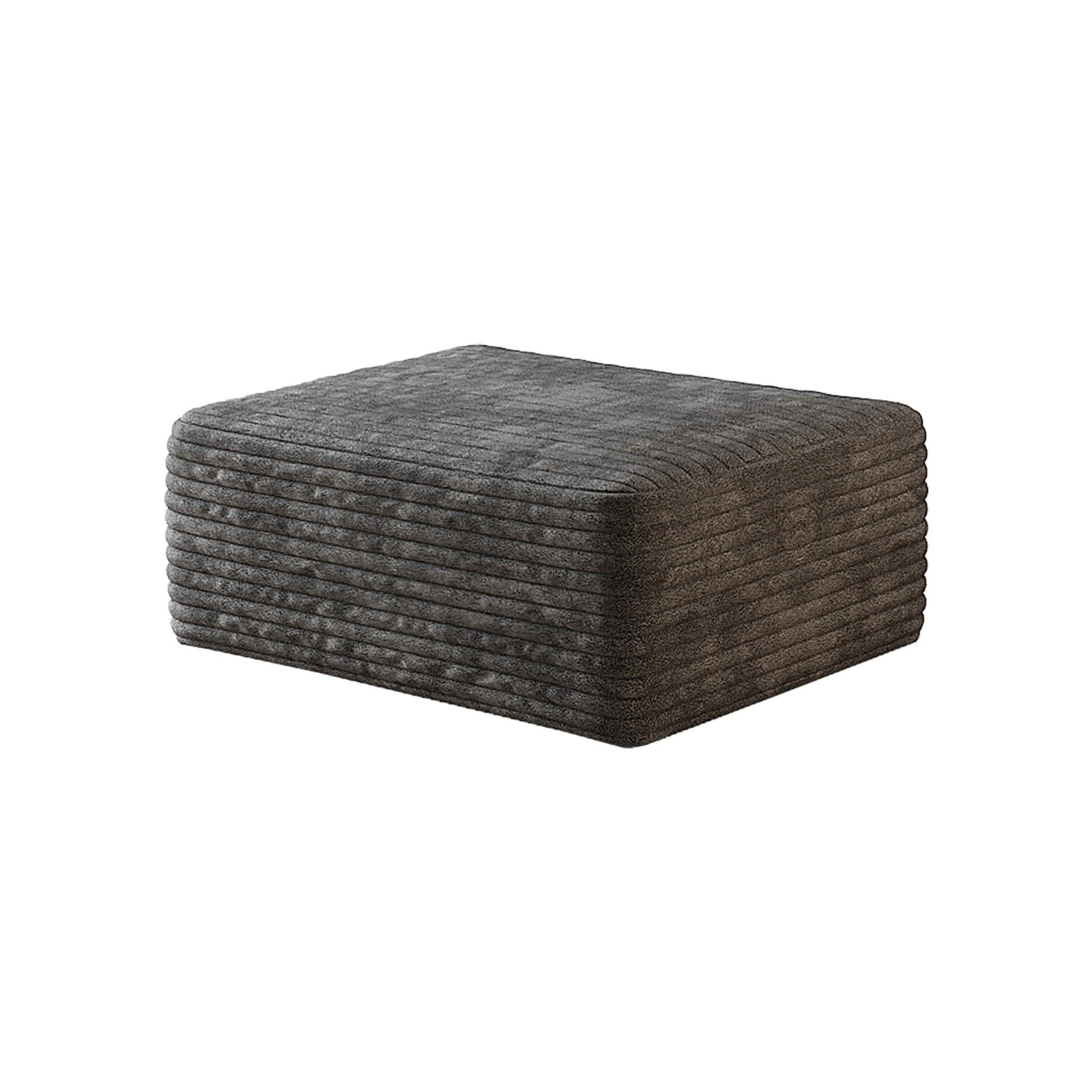 MAYEERTY Cloud Sofa Ottoman, Plush Fabric Upholstered Footrest, No Assembly Required for Living Room Leisure Area