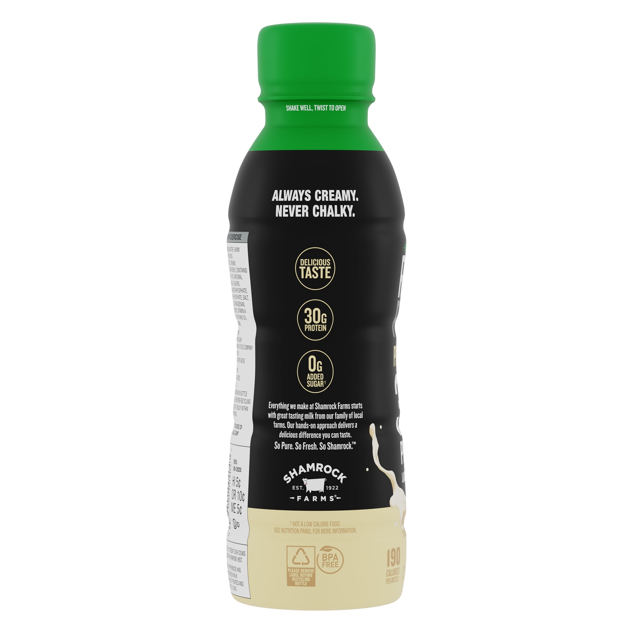 Shamrock Farms Rockin' Protein Builder, Vanilla, 12 fl. oz. Lactose Free Nutrition Drink