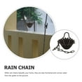 thumbnail image 5 of OULII Rain Chain Hanging Decor Garden Gutter Aluminium Alloy Coffee 1Set, 5 of 5