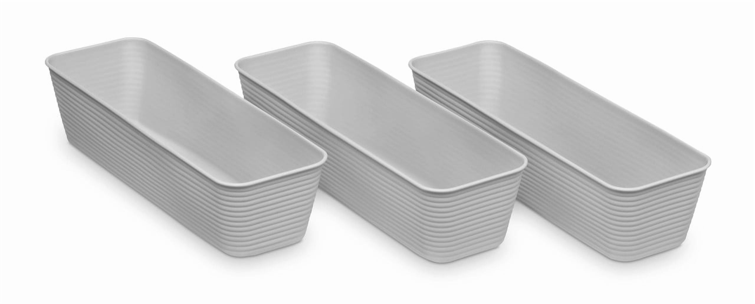 Whitmor Long Alloy Storage Trays 8 Pack - Space-Saving and Durable Closet Organizers