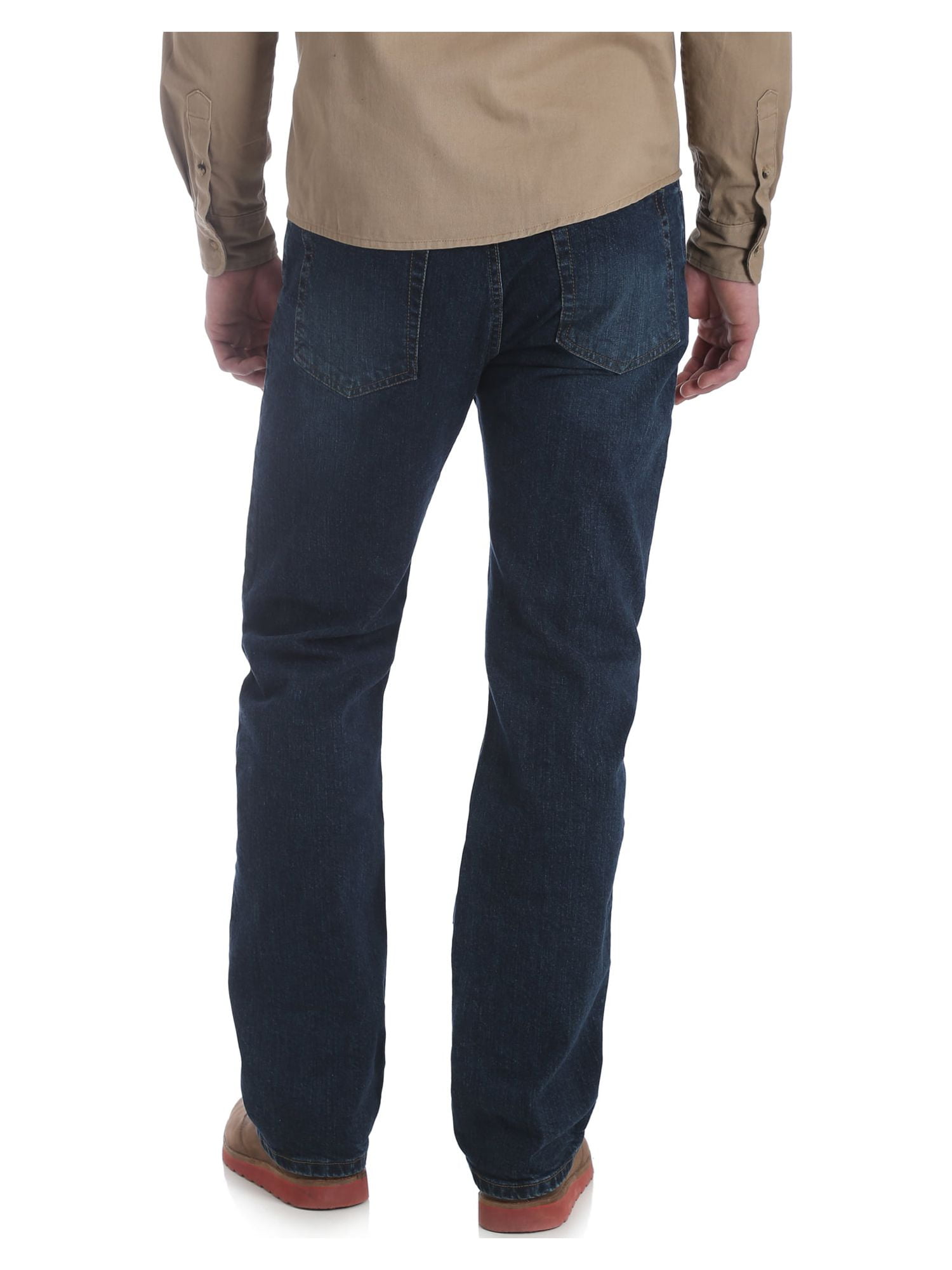 Wrangler Men's and Big Men's Straight Fit Jeans with Flex
