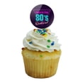 thumbnail image 5 of Made in the 80s Radical Cupcake Picks Toppers Decoration Set of 6, 5 of 6