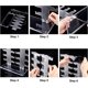 thumbnail image 5 of Soporte para gafas de sol, acrílico, organizador de 2 filas para 10 pares de gafas, de sobremesa, para venta minorista, 5 of 7