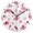 Black, variant on Flamingos and Flowers Pattern Wall Clock 10in Round Artistic Oil Painting Home Decor Desk Table Clock