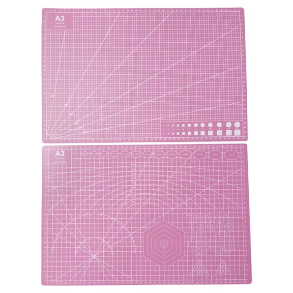 Clearance Sale! Cutting Mat Double Sided 8-Color A3 Cutting Pad In Pink Self Healing Mat