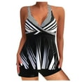 thumbnail image 1 of Conjunto de Traje de Baño Dividido de Mujeres, Tres Piezas Impreso Bikini Sexy para la Playa Y la Piscina, Traje de Baño sin Espalda con Almohadilla de Pecho, Nylon de Dos Piezas, 1 of 2