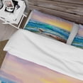 thumbnail image 4 of Designart 'Blue Waves Breaking At The Beach IV' Nautical & Coastal Duvet Cover, 4 of 5