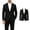 Black, variant on Men's Ice Silk Slim Fit 1 Button Blazer